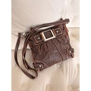 Black Rivet Vintage Dark Brown Bag